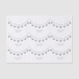 11周年記念スチ結婚ールハート紙 薄葉紙