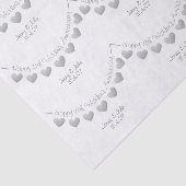 11周年記念スチ結婚ールハート紙 薄葉紙 (詳細)