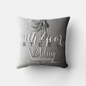 11周年記念スチ結婚ールバラ クッション (裏面)