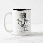 11周年記念スチ結婚ールバラ ツートーンマグカップ (左)