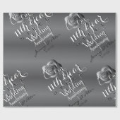 11周年記念スチ結婚ールバラ ラッピングペーパー (フラット)