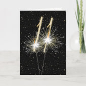 11周年記念結婚のスパーカー カード (正面)