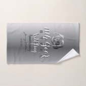 11周年記念結婚スチールバラティータオル ハンドタオル (ハンドタオル)