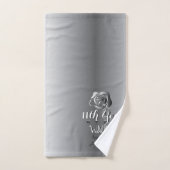 11周年記念結婚スチールバラバスタオルセット バスタオルセット (ハンドタオル)