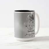 11周年記念結婚スチールバラ ツートーンマグカップ (正面右)