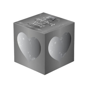 11周年記念結婚スチール製カラーハート枠 フォトキューブ