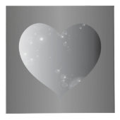 11周年記念結婚スチール製カラーハート枠 フォトキューブ (正面)