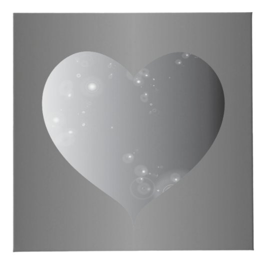 11周年記念結婚スチール製カラーハート枠 フォトキューブ (正面)