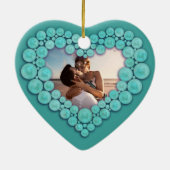 11周年記念結婚ターコイズハートオーナメント セラミックオーナメント (裏面)