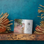 11周年記念結婚バラ写真カスタムスチール フォトプラーク (側面)