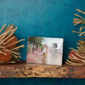 11周年記念結婚バラ写真カスタムスチール フォトプラーク (側面)