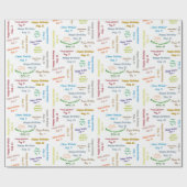 11威厳がある誕生日ギフト包装紙 ラッピングペーパー (フラット)