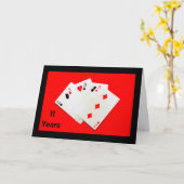 11年は大きな節目！記念カード カード (黄色い花)