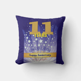 11年名前をカスタムする12ステップ記念日ビッグナンバー クッション