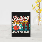 11年転がへの子供の11番目のボーリング誕生日P カード (黄色い花)