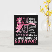 11年132ヶ月と数え乳がんSur カード (黄色い花)