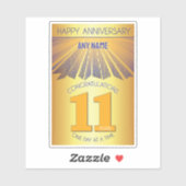 11年 | ゴールデンレイ12ステップ 名前カスタム シール (シート)