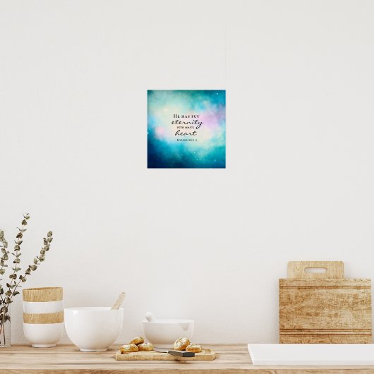 11彼は永遠を人間のハートに置く ポスター (キッチン)