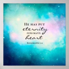 11彼は永遠を人間のハートに置く ポスター