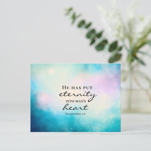 11彼は永遠を人間のハートに置く ポストカード (スタンド正面)