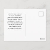 11彼は永遠を人間のハートに置く ポストカード (裏面)