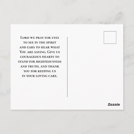 11彼は永遠を人間のハートに置く ポストカード (裏面)