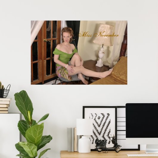 11恋しく思月 – ポスター (ホームオフィス)