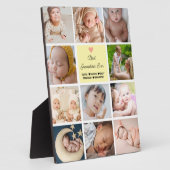 11最高の枚のコラージュおばあちゃん フォトプラーク (側面)