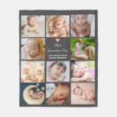 11最高の枚のコラージュおばあちゃん フリースブランケット (正面)