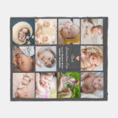 11最高の枚のコラージュおばあちゃん フリースブランケット (正面(横))