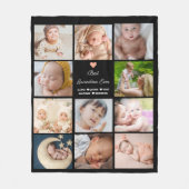 11最高の枚のコラージュおばあちゃん フリースブランケット (正面)