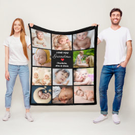 11最高の枚のコラージュおばあちゃん フリースブランケット