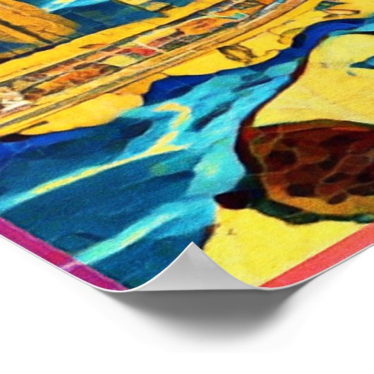 11月うぶな人フォークアートオータムお祝いポスター ポスター (角)