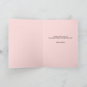 11月から12月までの誕生フラワーカスタム誕生日 カード (内部)