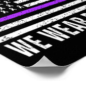 11月に我々は衣服紫の膵臓がん認識 ポスター (角)