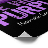 11月に我々は衣服紫の膵臓がん認識 ポスター (角)