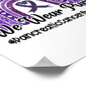 11月に我々は衣服紫の膵臓がん ポスター (角)