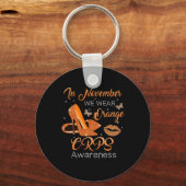 11月に我々衣服オレンジハイヒールシューズCRPS A キーホルダー (正面)