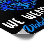 11月に我々衣服ブルーキュール糖尿病認識度L ポスター (角)