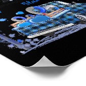 11月に我々衣服ブルートラック糖尿病認識度 ポスター (角)