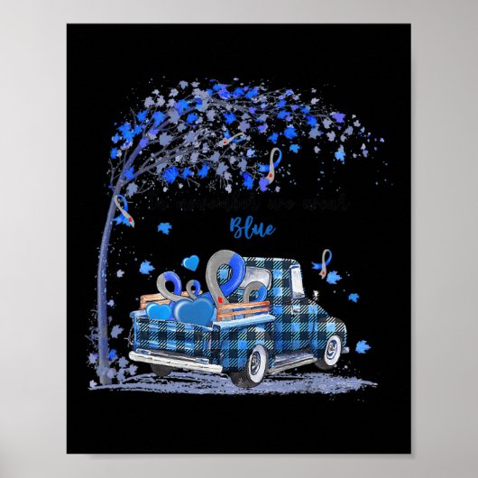 11月に我々衣服ブルートラック糖尿病認識度 ポスター (正面)