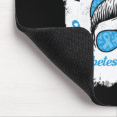 11月に我々衣服ブルー乱髪型糖尿病 マウスパッド (コーナー)