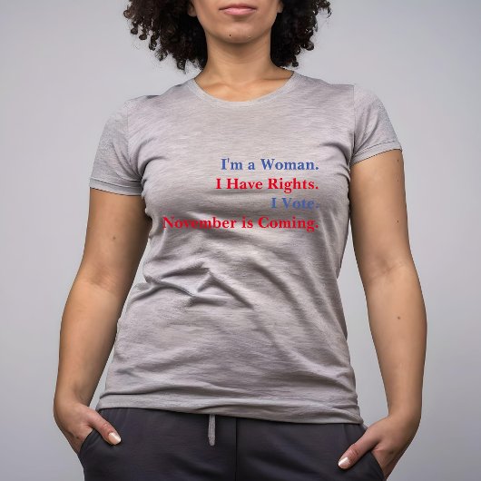 11月に投票した女性の権利は来グレーのティー Tシャツ