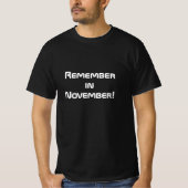 11月に投票を忘れないで Tシャツ (正面)