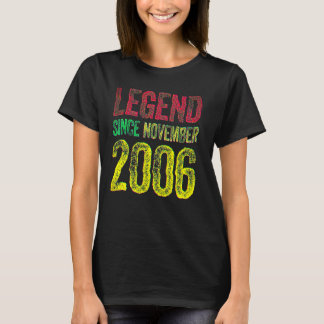 11月に生まれた16歳の誕生日 16年の伝説 Tシャツ