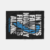 11月に私たちは衣服ブルーT1d T2d糖尿病糖尿病 フリースブランケット (正面(横))