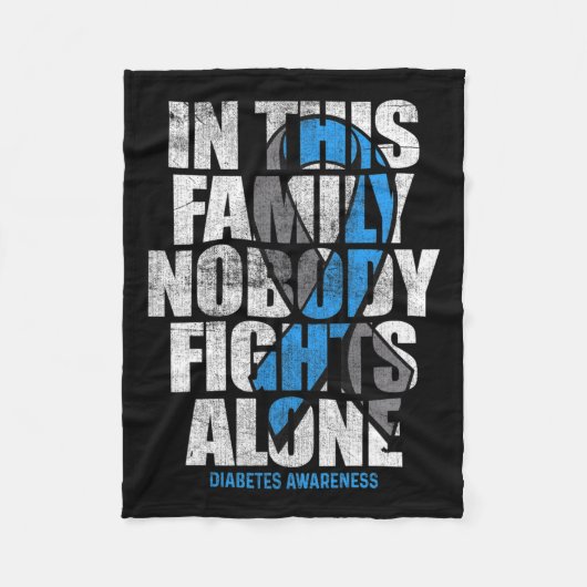 11月に私たちは衣服ブルーT1d T2d糖尿病糖尿病 フリースブランケット (正面)
