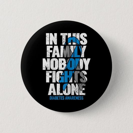 11月に私たちは衣服ブルーT1d T2d糖尿病糖尿病 缶バッジ (正面)