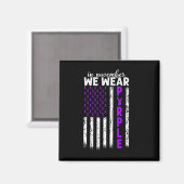 11月に私たちは衣服紫の膵臓がん米国F マグネット (正面/裏面)