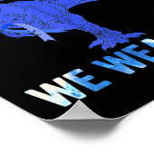 11月に私たち衣服ブルー糖尿病認識度トドル ポスター (角)